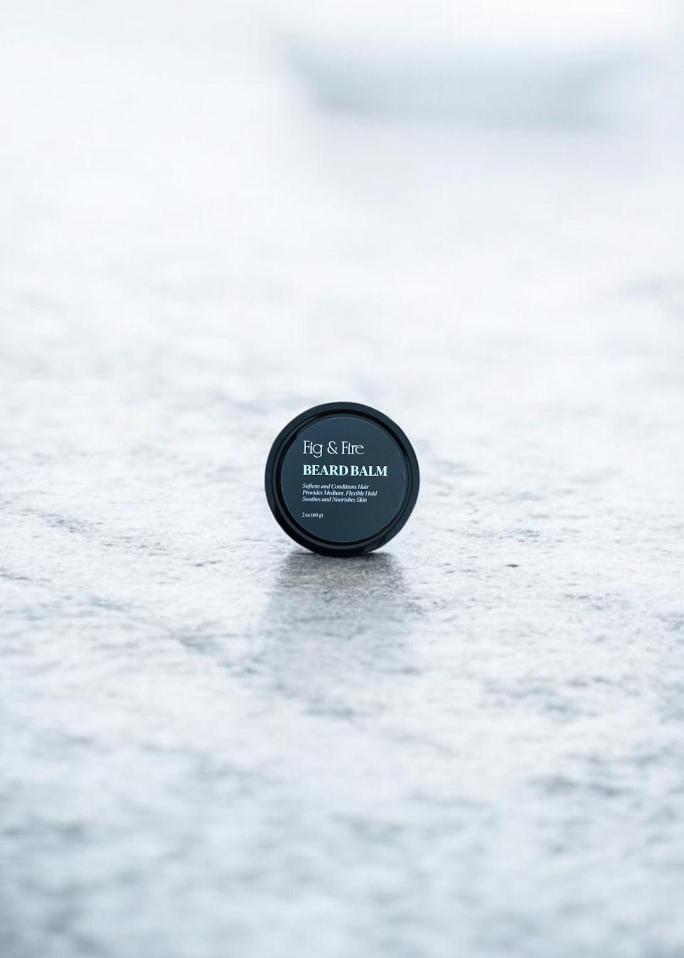 Beard Balm on wet stone